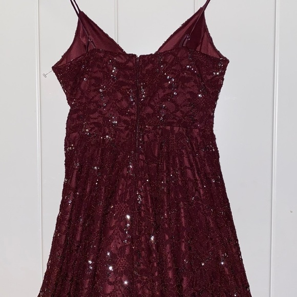 Speechless‎ Spaghetti Strap Lined Junior Women Size 13 Sequin Mini Dress Prom - Picture 4 of 8